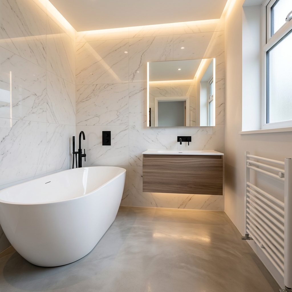 Bathroom after renovation