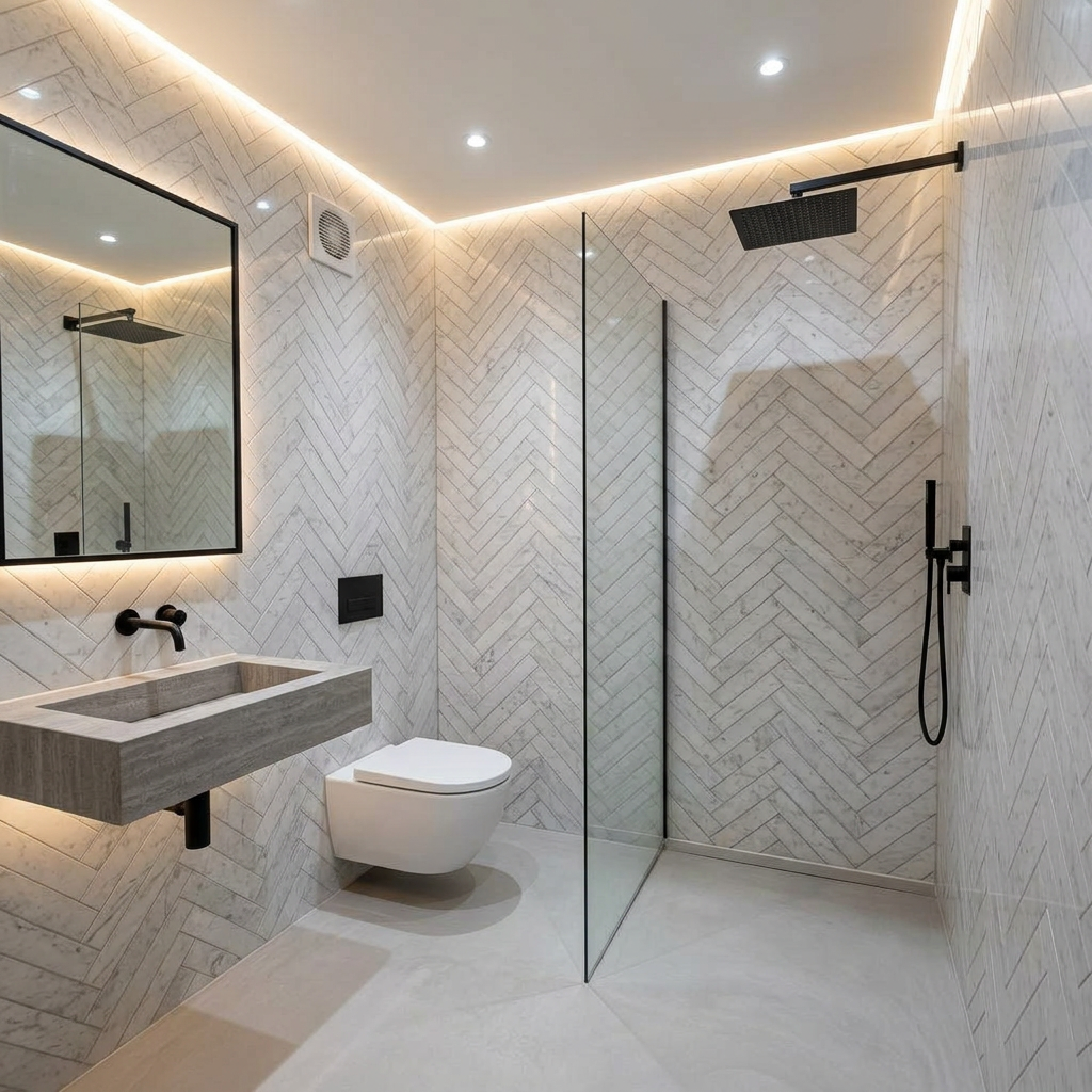 Solihull, en-suite wet room — after