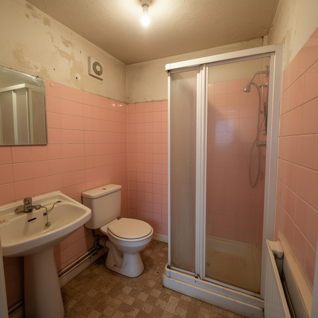 Solihull, en-suite wet room — before